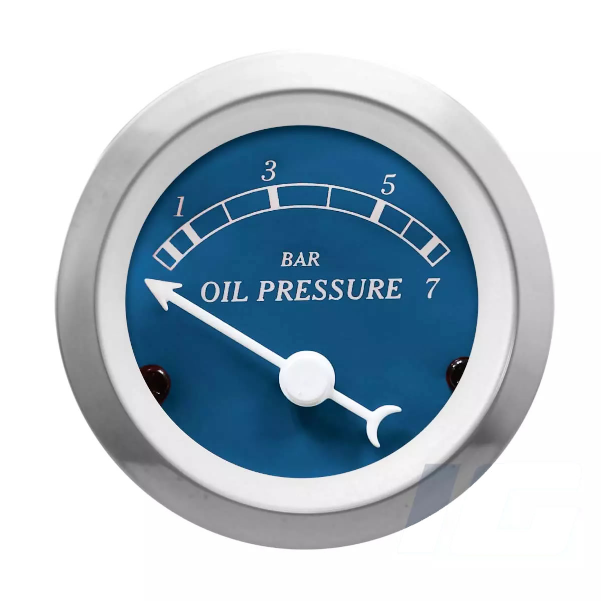 Blue Face Red Needle - Oil Pressure Gauges